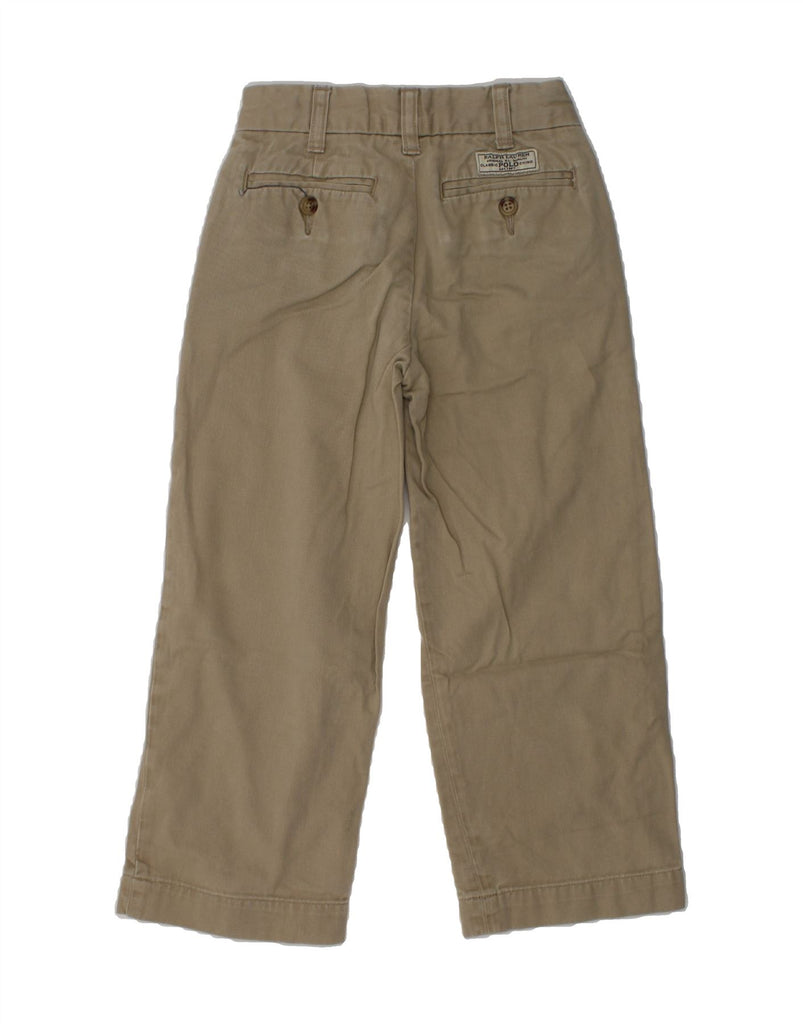 POLO RALPH LAUREN Boys Straight Chino Trousers 4-5 Years W22 L17  Brown | Vintage Polo Ralph Lauren | Thrift | Second-Hand Polo Ralph Lauren | Used Clothing | Messina Hembry 
