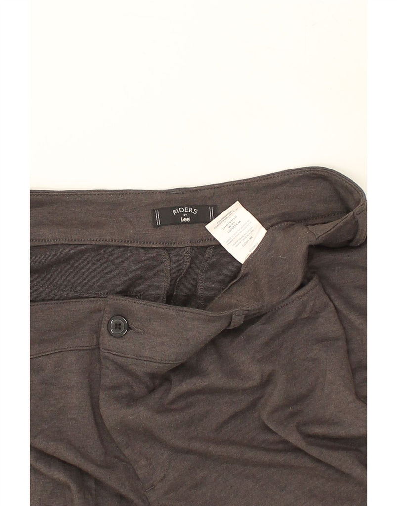 LEE Womens Straight Casual Trousers US 18 2XL W38 L32 Grey Polyester | Vintage Lee | Thrift | Second-Hand Lee | Used Clothing | Messina Hembry 