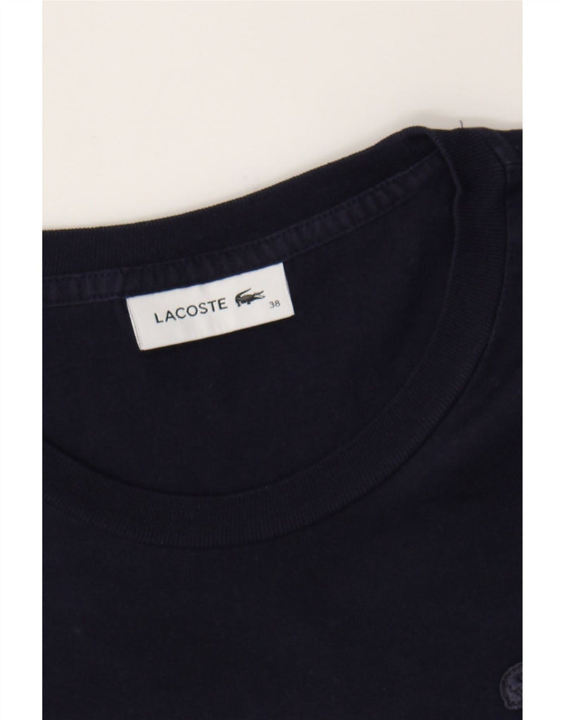 LACOSTE Womens T-Shirt Top Size 38 Medium Navy Blue Cotton Vintage Lacoste and Second-Hand Lacoste from Messina Hembry 