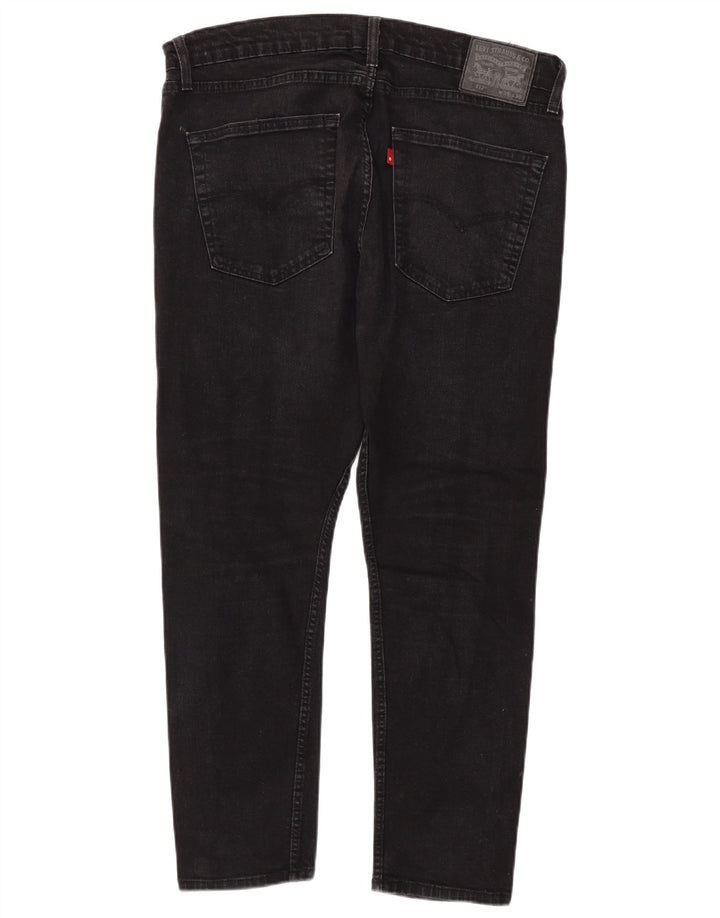 Levi's Mens 512 Slim Tapered Jeans W36 L30 Black Cotton