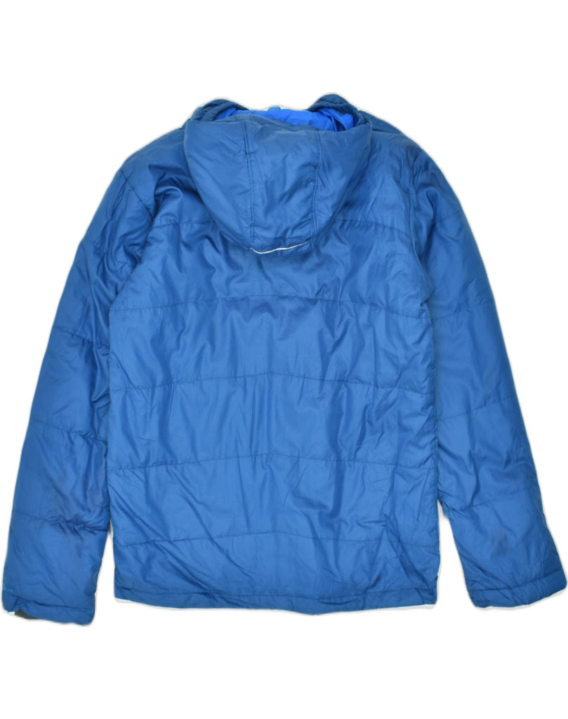 COLUMBIA Boys Hooded Padded Jacket 15-16 Years XL Blue Polyester | Vintage Columbia | Thrift | Second-Hand Columbia | Used Clothing | Messina Hembry 