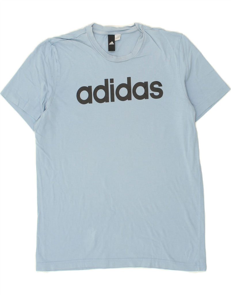 ADIDAS Mens Graphic T-Shirt Top Medium Blue | Vintage Adidas | Thrift | Second-Hand Adidas | Used Clothing | Messina Hembry 