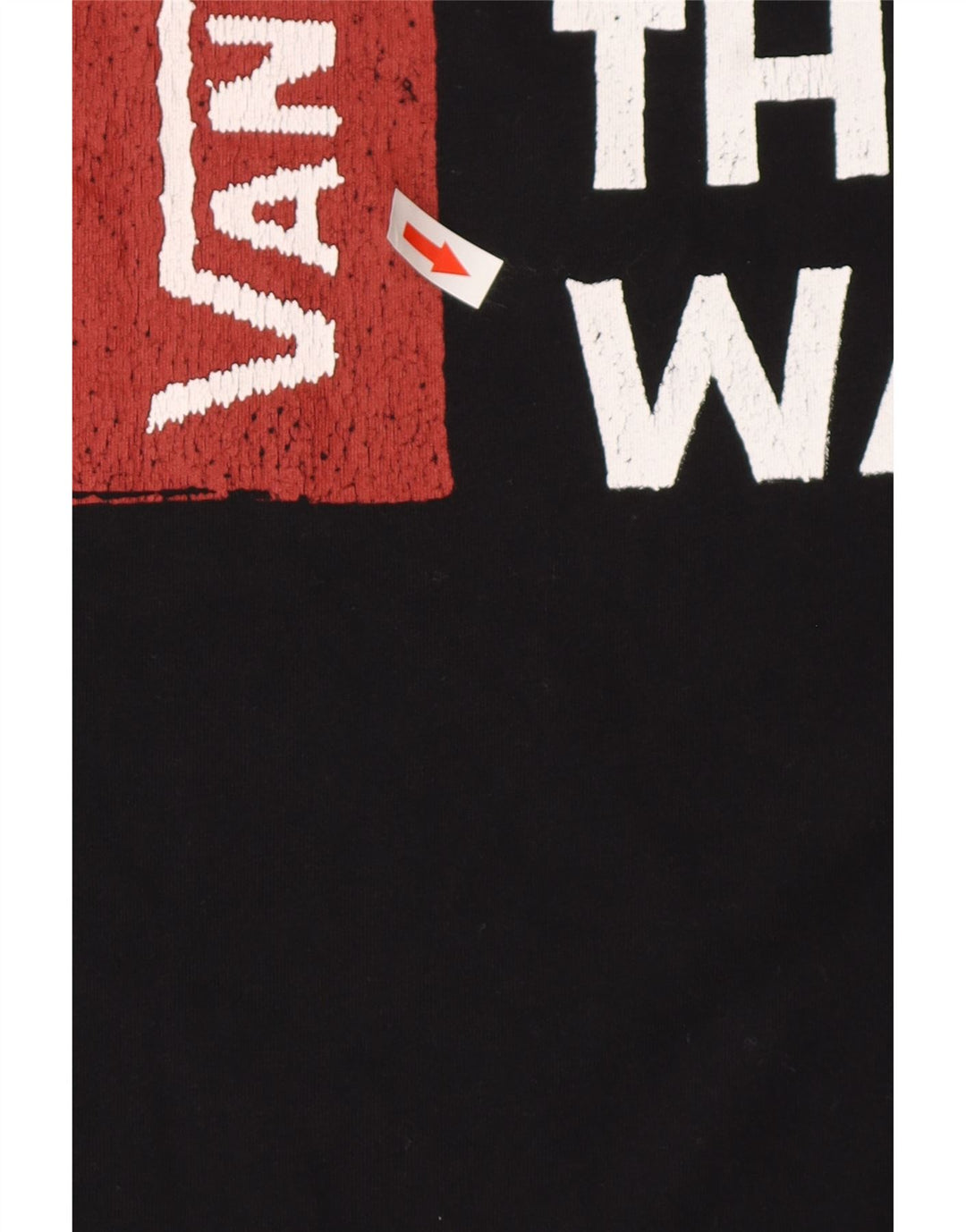 Vans Mens Graphic T-Shirt Top Medium Black Cotton