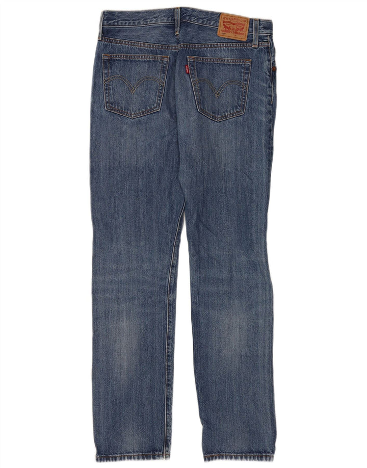 Levi's Womens Straight Jeans W29 L32 Blue Cotton