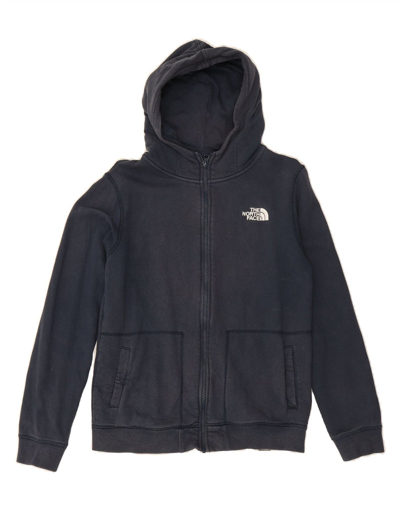THE NORTH FACE Boys Zip Hoodie Sweater 14-15 Years XL Navy Blue Cotton Vintage The North Face and Second-Hand The North Face from Messina Hembry 