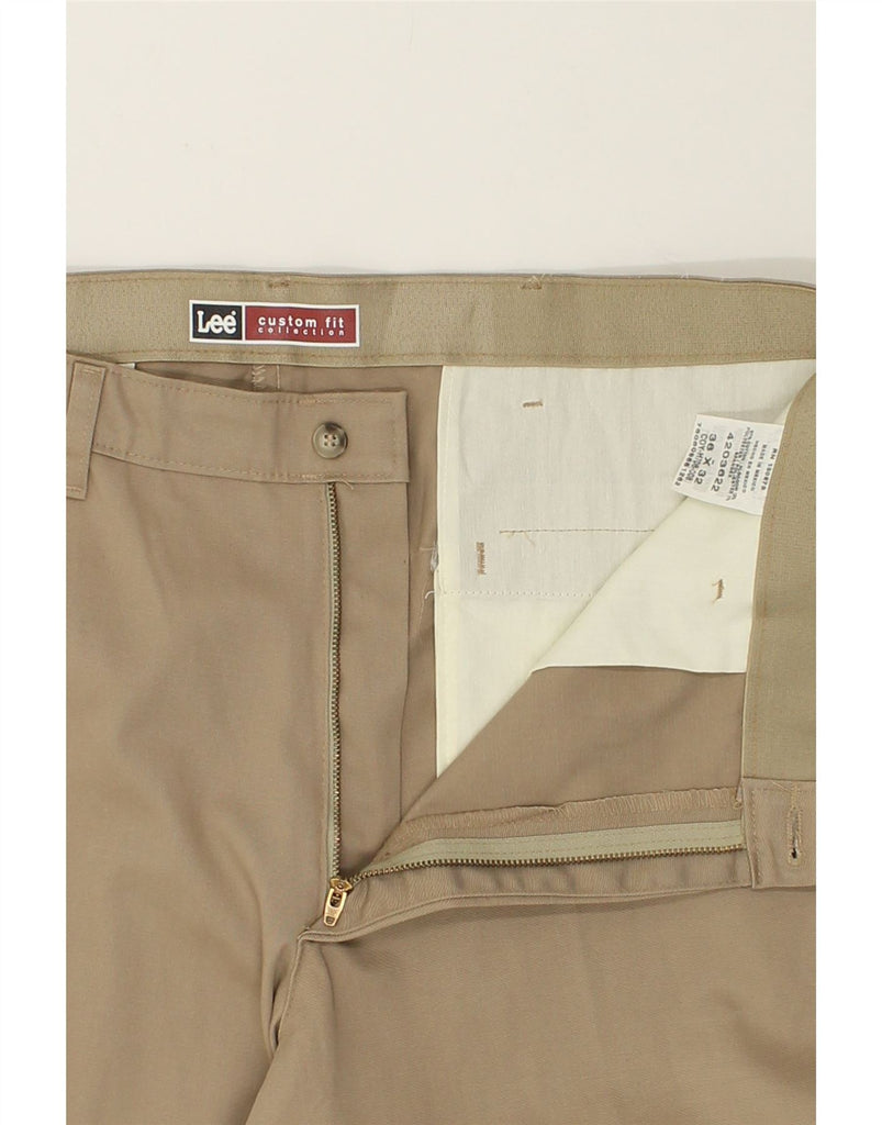 LEE Mens Straight Chino Trousers W36 L32 Beige Cotton | Vintage Lee | Thrift | Second-Hand Lee | Used Clothing | Messina Hembry 