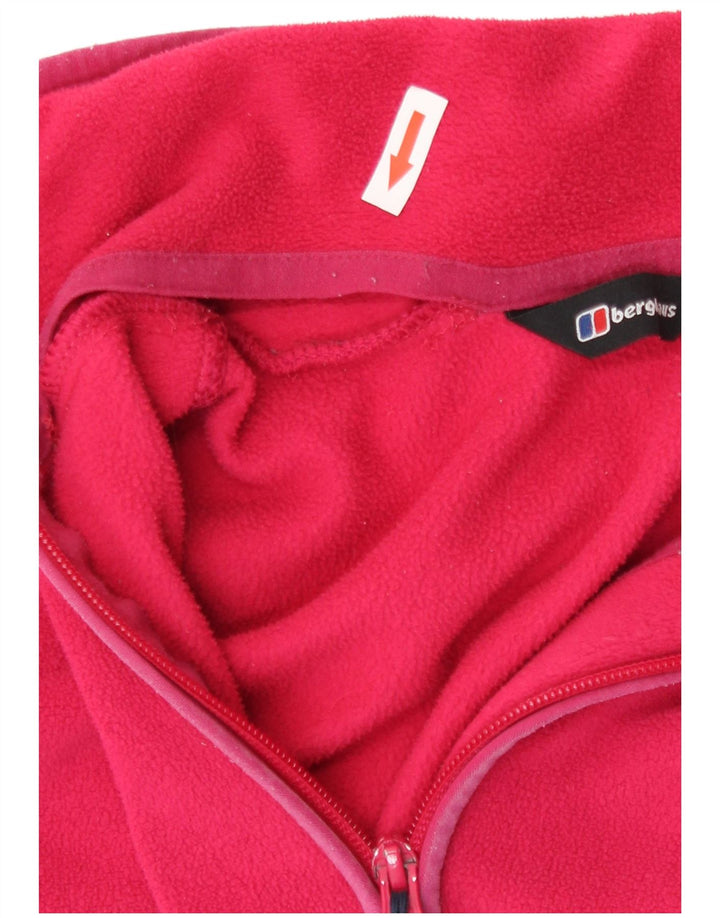 Berghaus Womens Fleece Jacket UK 12 Medium  Pink Polyester