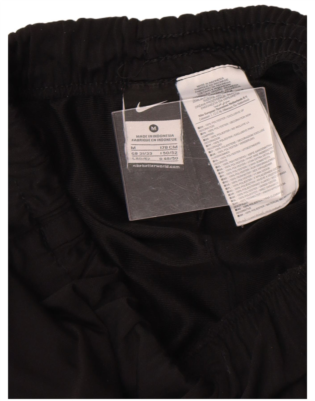 Nike Mens Tracksuit Trousers Joggers Medium  Black Polyester