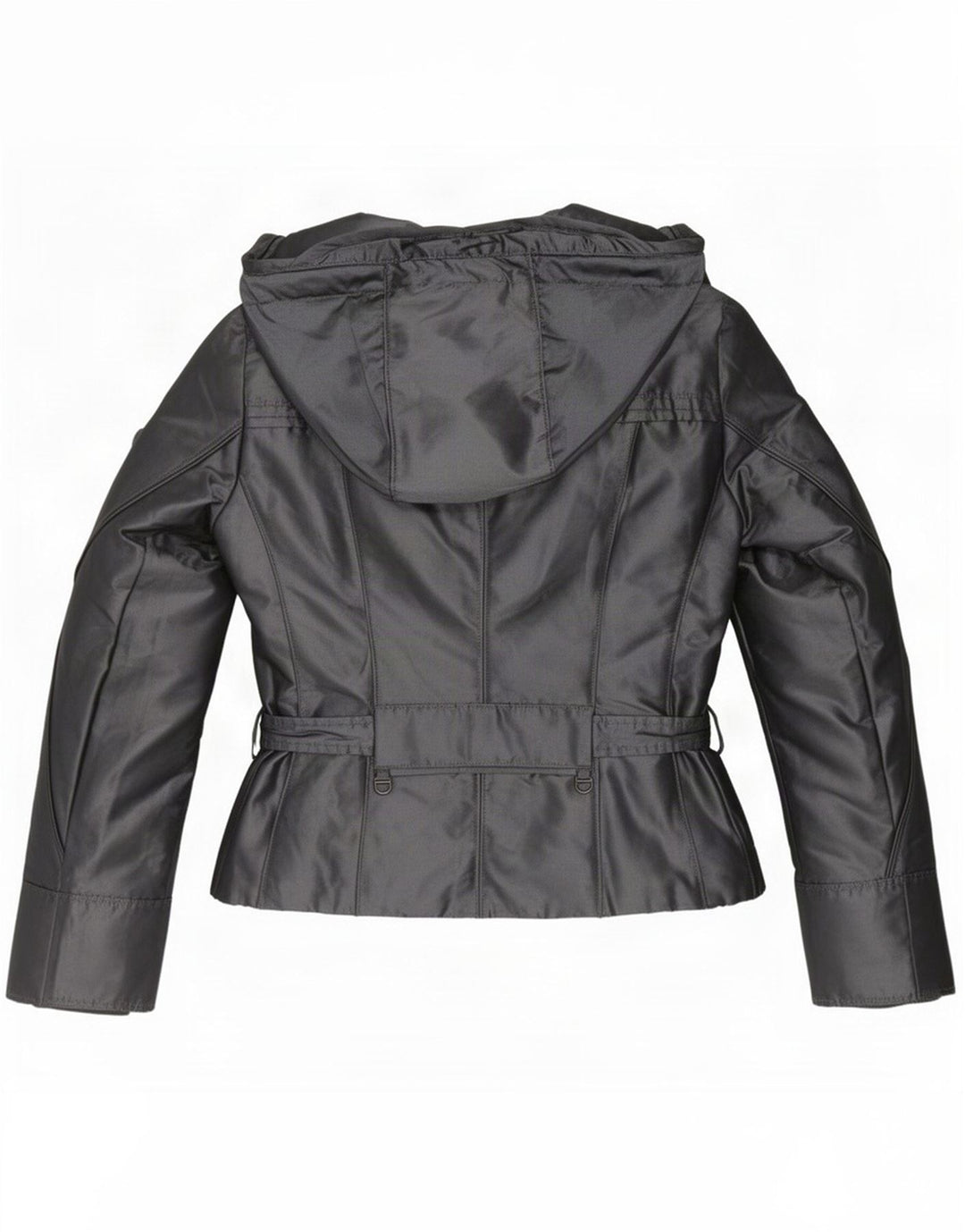 PEUTEREY Womens Hooded Windbreaker Jacket UK 18 XL Silver Polyester