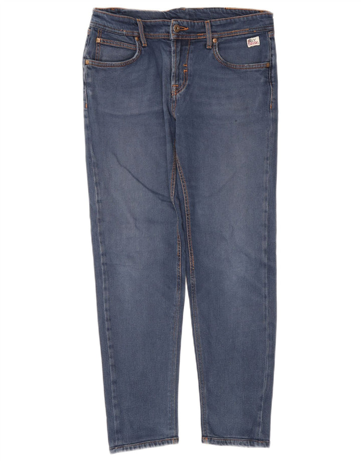 Roy Rogers Womens Slim Jeans W30 L28 Blue Cotton