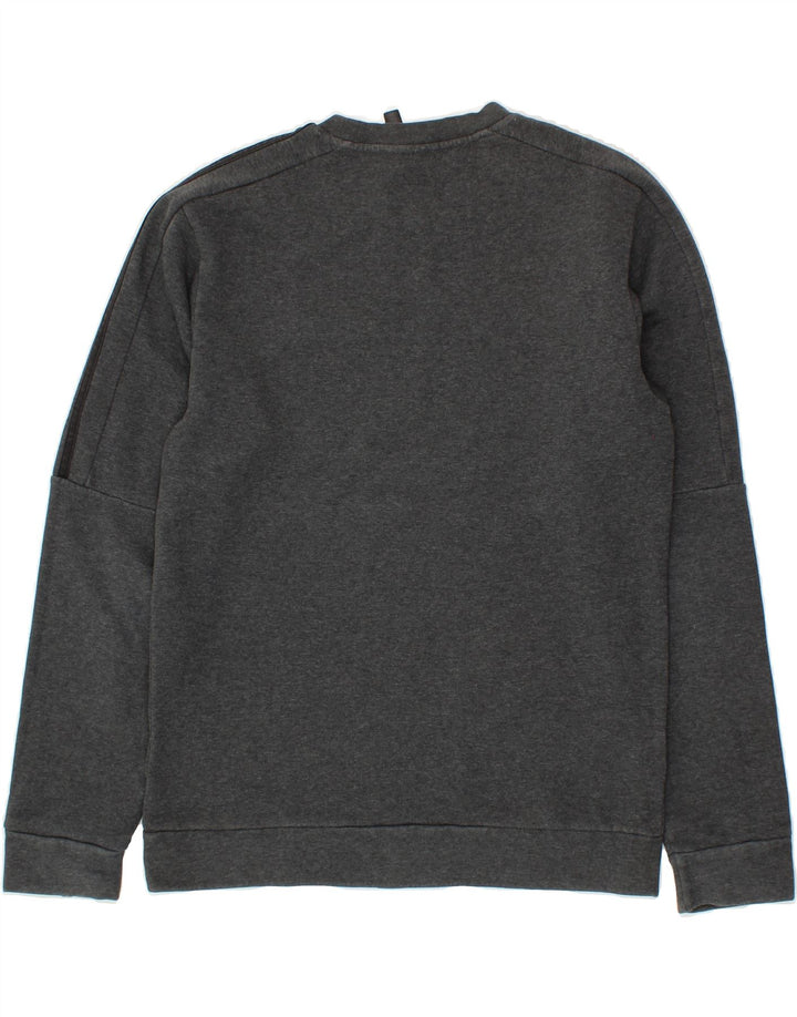 ADIDAS Mens Sweatshirt Jumper Small Grey Cotton Vintage Adidas and Second-Hand Adidas from Messina Hembry 