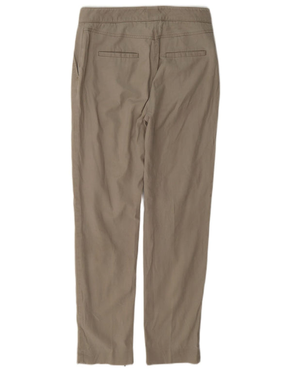 Reiss Womens Slim Chino Trousers UK 6 XS W25 L28 Green Viscose