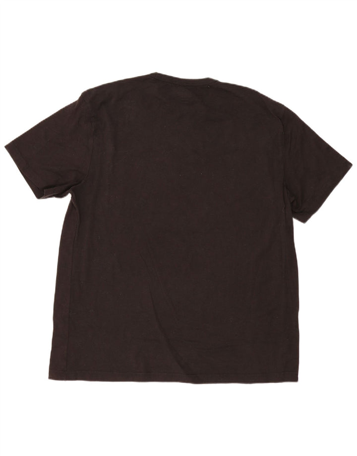 Lee Mens T-Shirt Top XL Black Striped Cotton