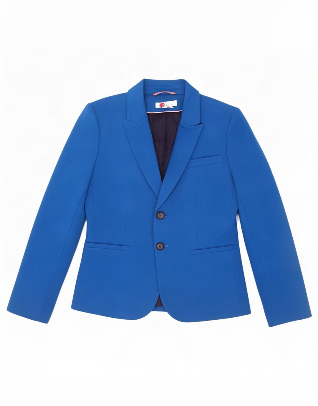 Boden Womens 2 Button Blazer Jacket UK 14 Medium Blue Viscose