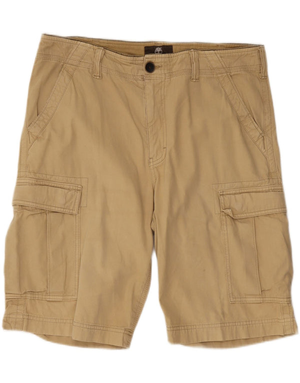 Timberland Mens Earthkeepers Cargo Shorts W34 Large Beige Cotton