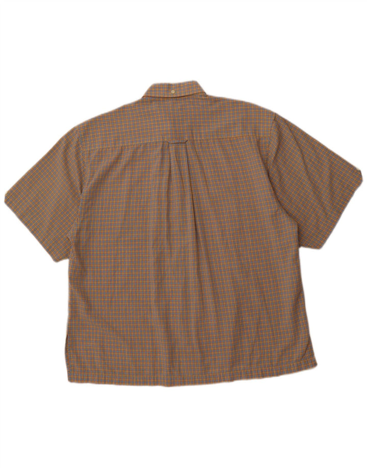 BEN SHERMAN Mens Short Sleeve Shirt Large Multicoloured Check