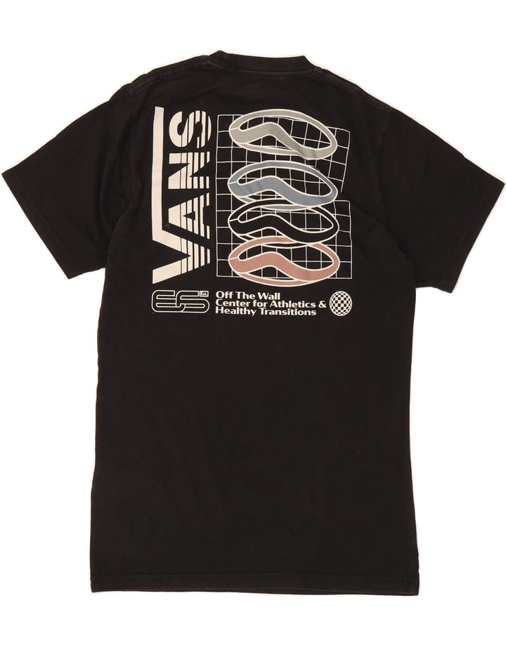 VANS Mens Classic Fit Graphic T-Shirt Top Small Black Cotton Vintage Vans and Second-Hand Vans from Messina Hembry 
