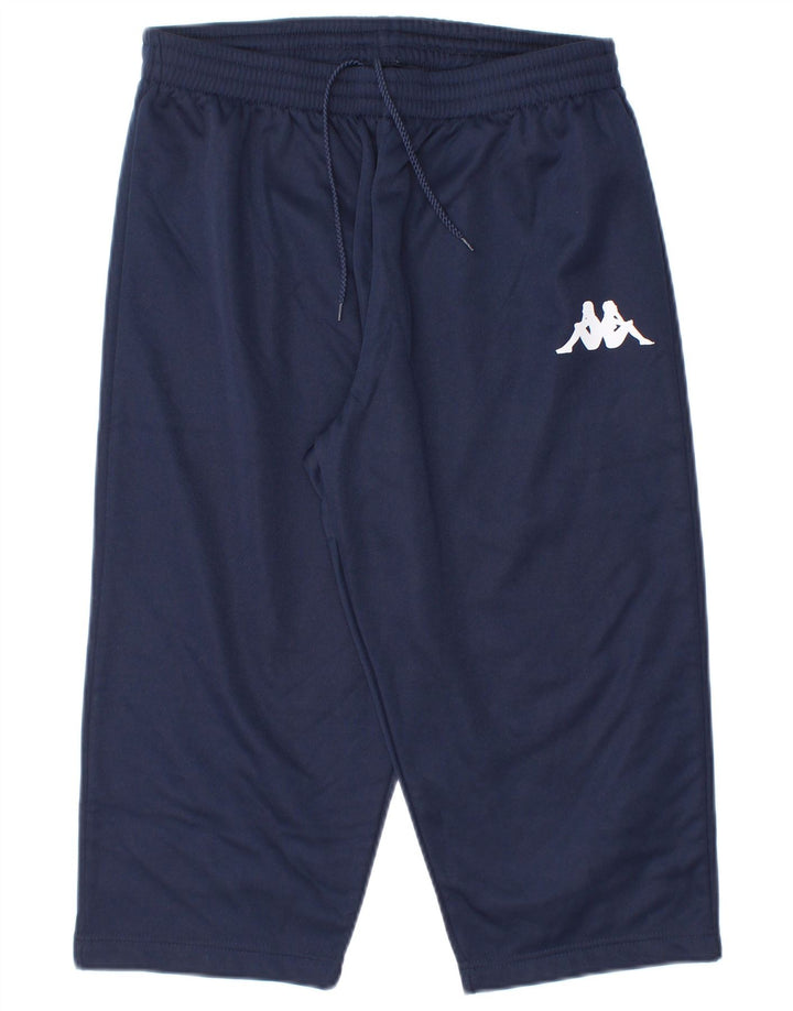 Kappa Boys Tracksuit Trousers 13-14 Years Large Navy Blue Polyester