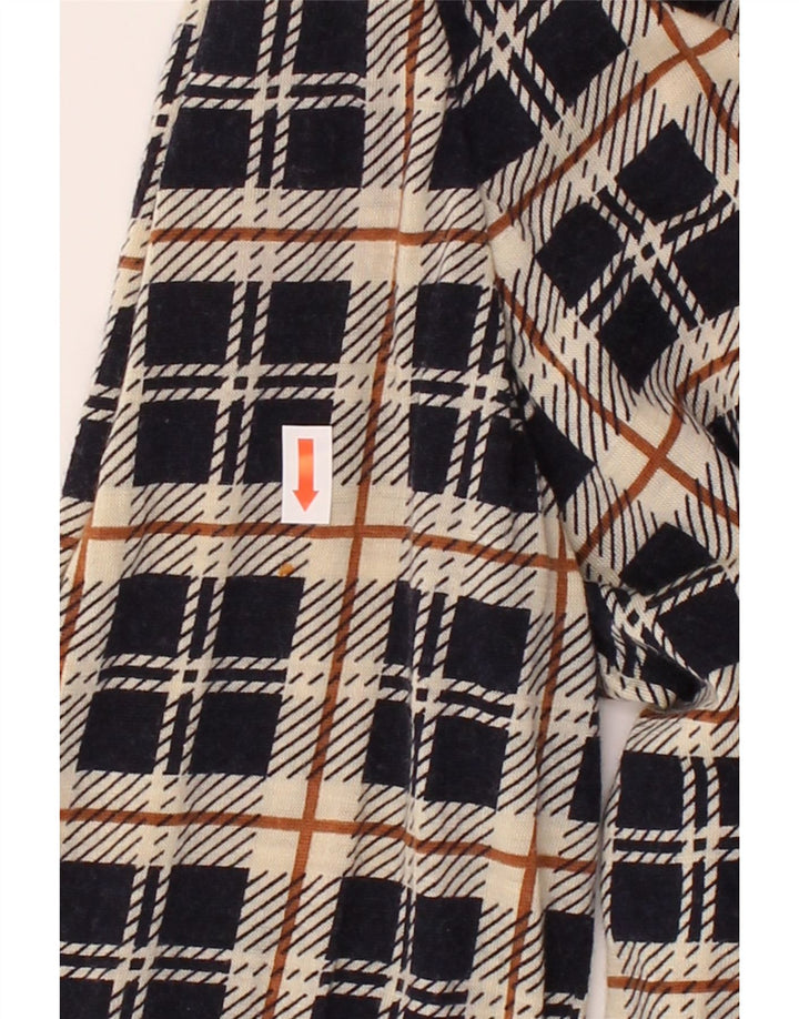 LUISA SPAGNOLI Womens 3 Button Blazer Jacket IT 52 2XL Beige Check Vintage Luisa Spagnoli and Second-Hand Luisa Spagnoli from Messina Hembry 