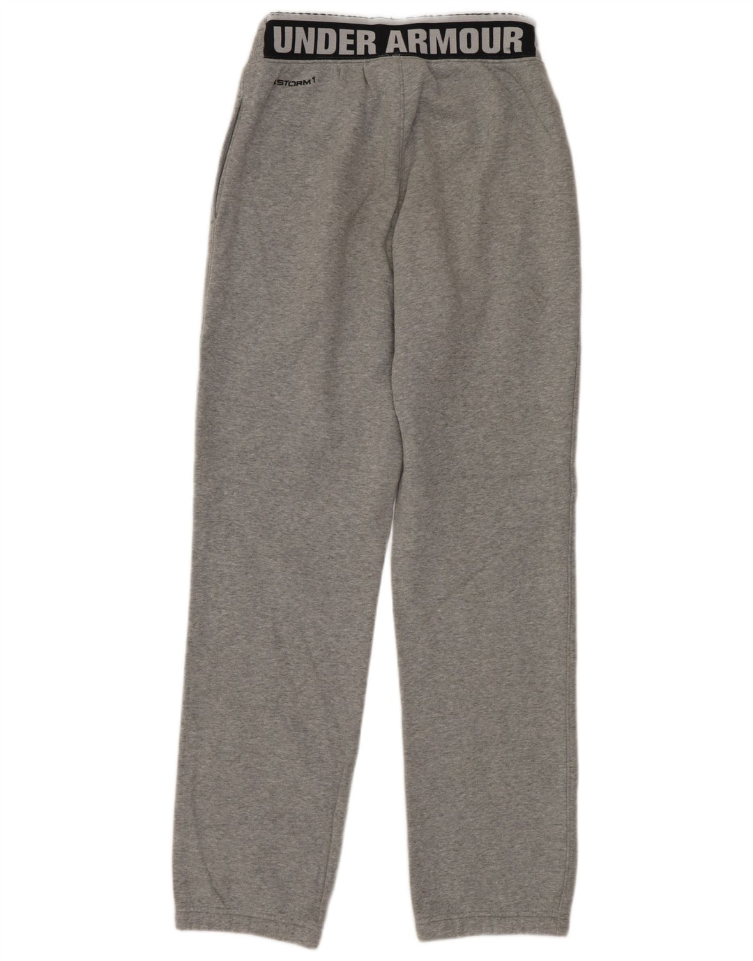 Under Armour Mens Loose Fit Tracksuit Trousers Small Grey Cotton