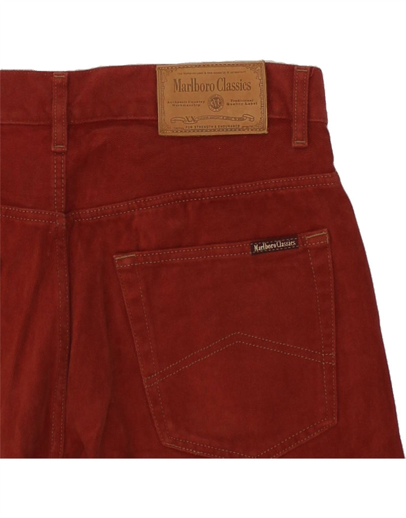 MARLBORO CLASSICS Mens Straight Casual Trousers W36 L31 Burgundy Cotton Vintage Marlboro Classics and Second-Hand Marlboro Classics from Messina Hembry 