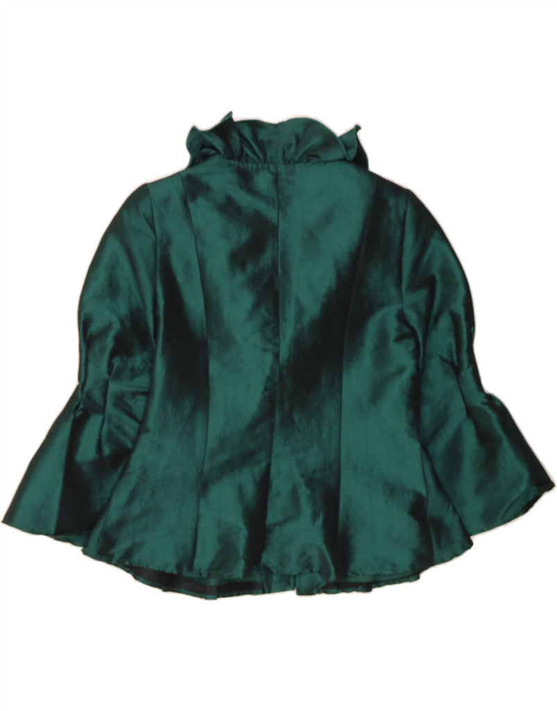 NICOLETTE Womens 3/4 Sleeve Shirt Blouse UK 10 Small Green Polyester Vintage Nicolette and Second-Hand Nicolette from Messina Hembry 