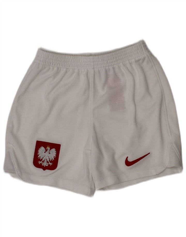 Nike Boys Graphic Sport Shorts 5-6 Years Medium White Polyester