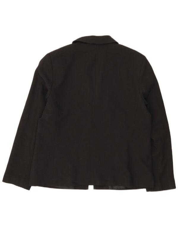 Marks & Spencer Womens Blazer Jacket UK 16 Large Black Polyester
