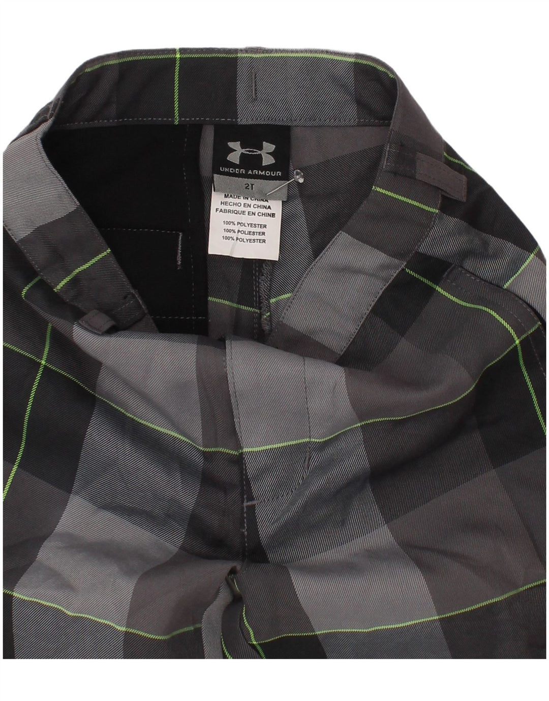 Under Armour Baby Boys Chino Trousers 18-24 Months W20 Grey Check Polyester