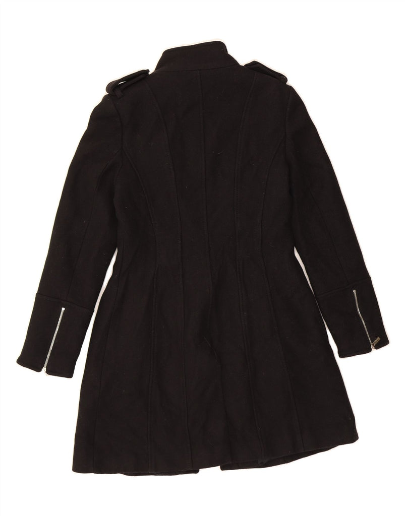 KAREN MILLEN Womens Trench Coat UK 12 Medium  Black Polyamide Vintage Karen Millen and Second-Hand Karen Millen from Messina Hembry 