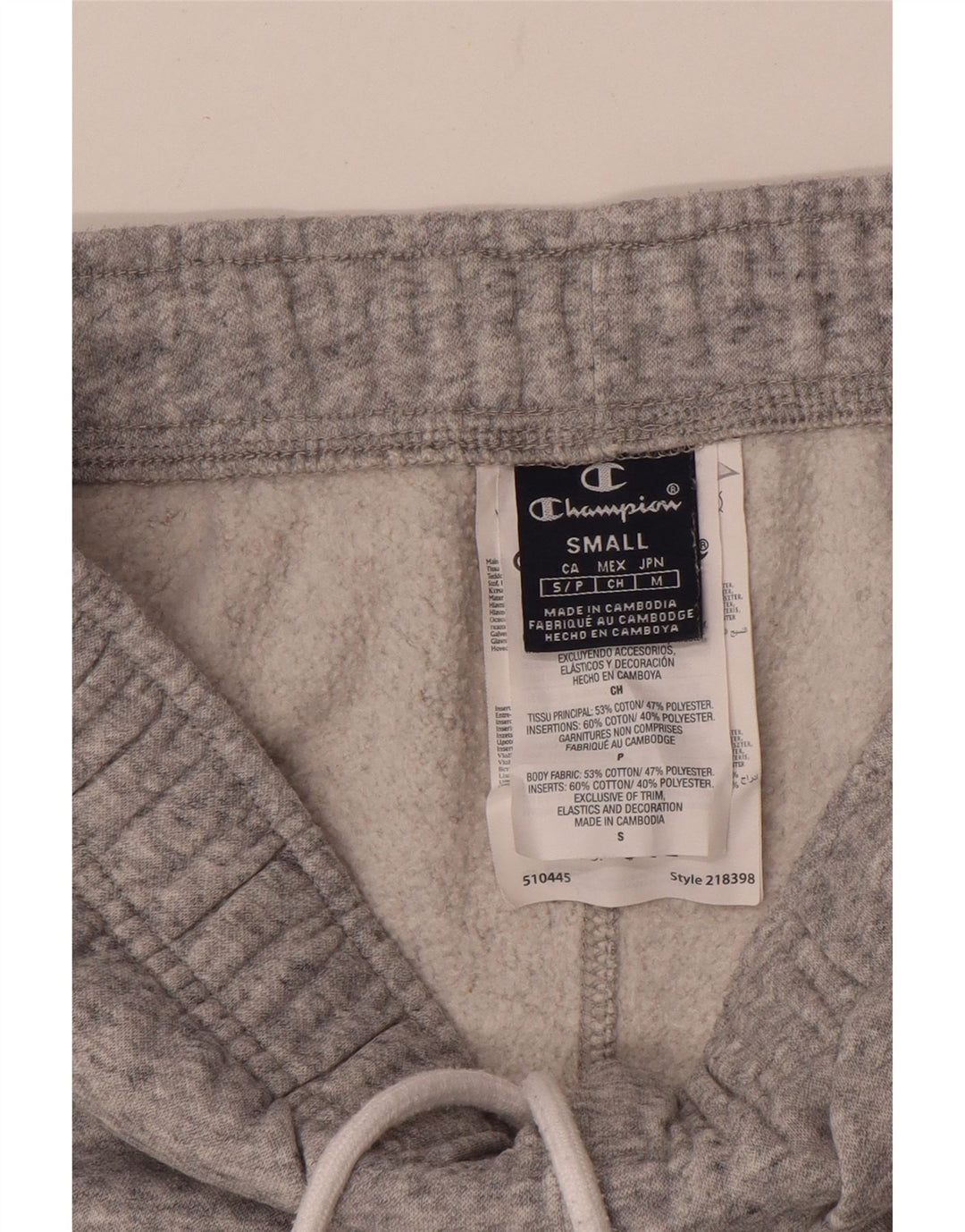 Champion Mens Sport Shorts Small  Grey Flecked Cotton