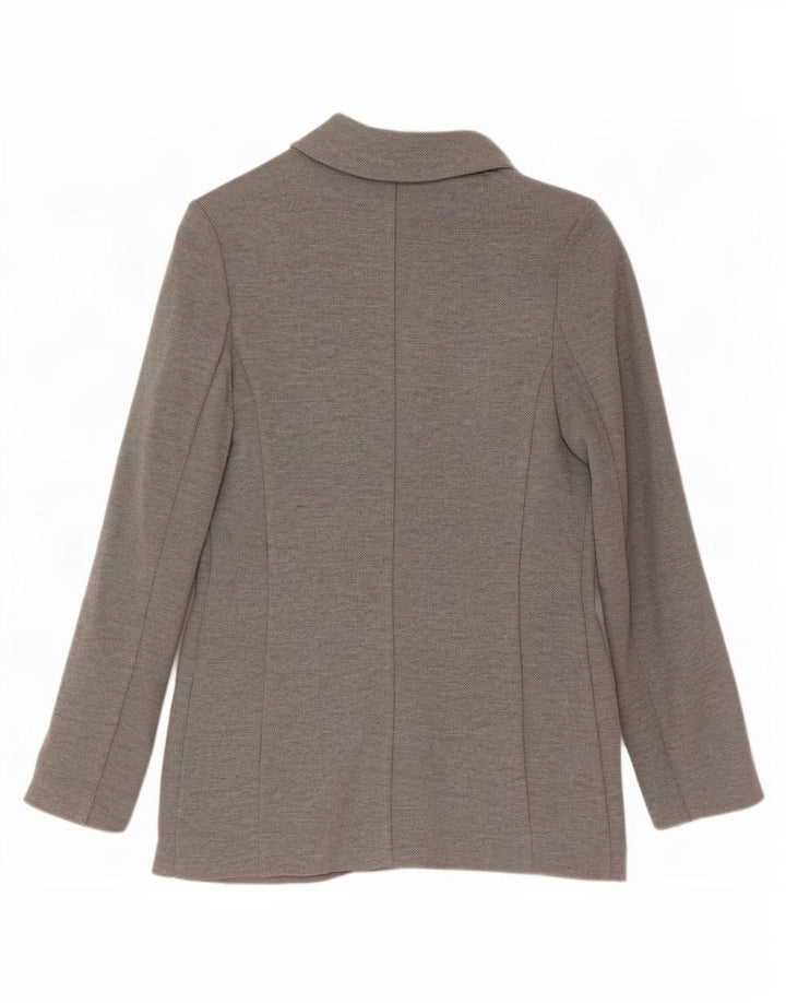 Marks & Spencer Womens Relaxed Fit Blazer Jacket UK 6 XS Grey Polyester