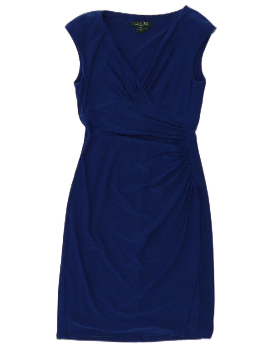 Ralph Lauren Womens Sleeveless Sheath Dress US 4 Small Blue Polyester