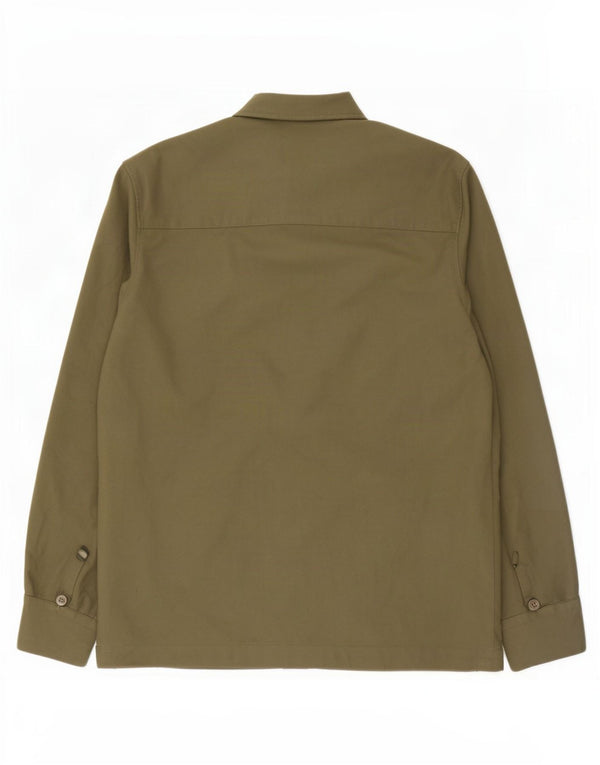 Ted Baker Mens Shirt Size 3 Medium Khaki Polyester