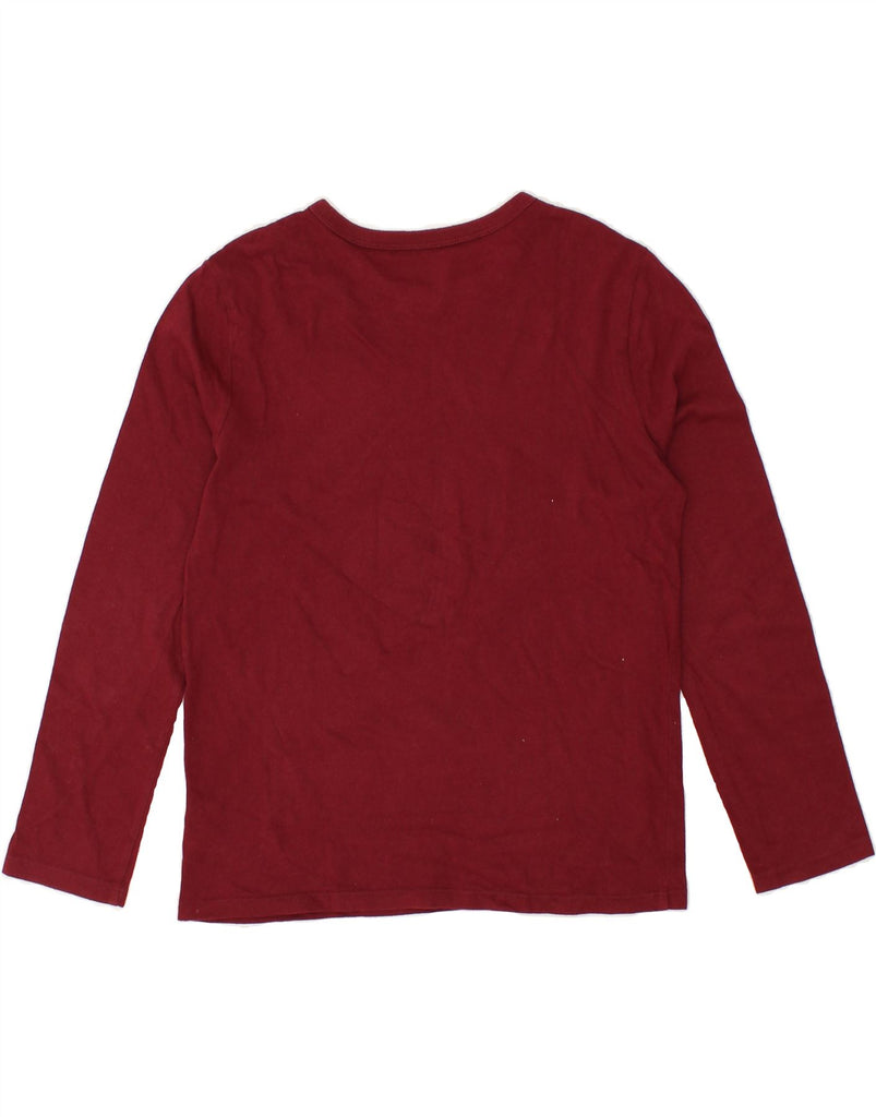 GAP Boys Graphic Top Long Sleeve 8-9 Years Large Burgundy Cotton | Vintage Gap | Thrift | Second-Hand Gap | Used Clothing | Messina Hembry 