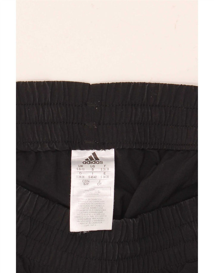 Adidas Womens Sport Shorts UK 8/10 Small  Black Polyamide