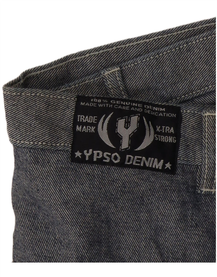 Vintage Womens Straight Casual Trousers W28 L33 Blue