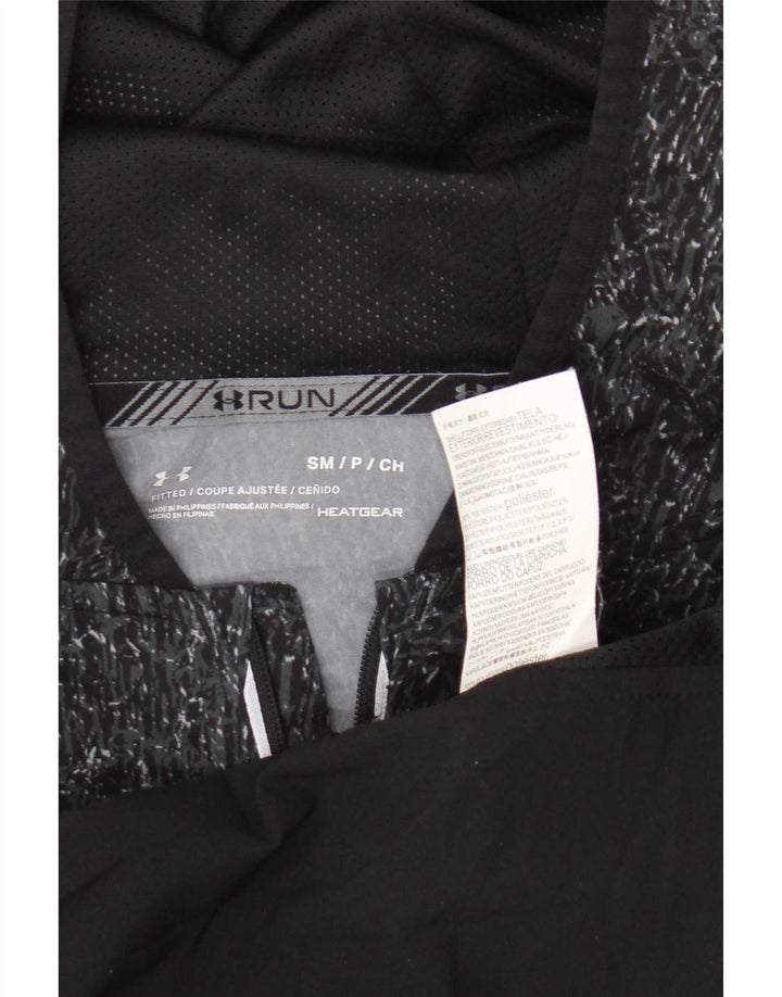 Under Armour Mens Heat Gear Tracksuit Top Jacket Small Black Colourblock