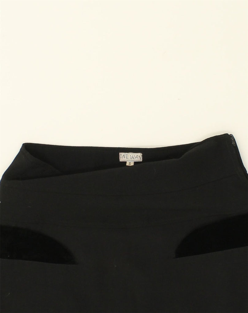 ONE WAY Womens Pencil Skirt Small W26 Black Polyester | Vintage ONE WAY | Thrift | Second-Hand ONE WAY | Used Clothing | Messina Hembry 