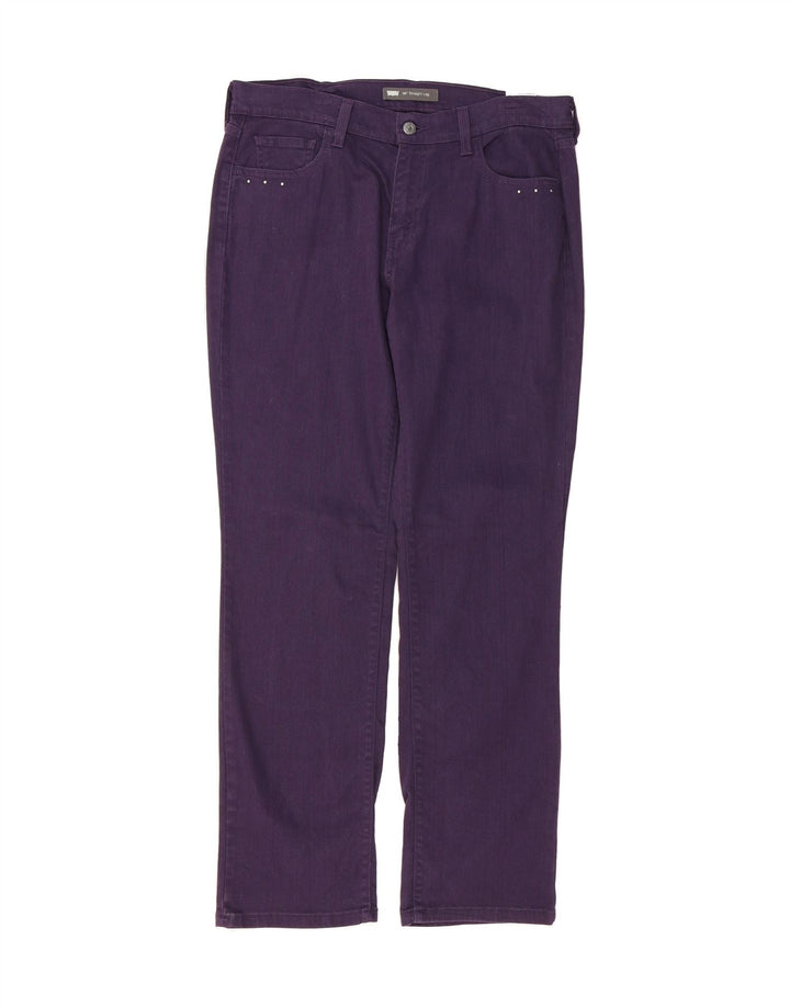 LEVI'S Womens 505 Straight Jeans W31 L32 Purple Cotton Vintage Levi's and Second-Hand Levi's from Messina Hembry 