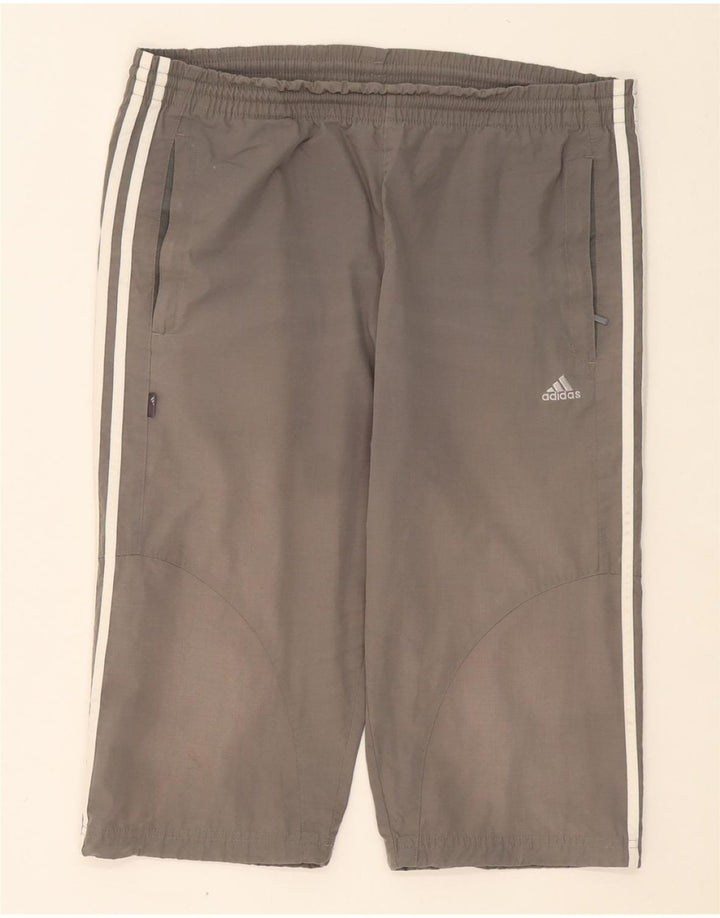 ADIDAS Mens Bermuda Sport Shorts Large Grey Polyester Vintage Adidas and Second-Hand Adidas from Messina Hembry 