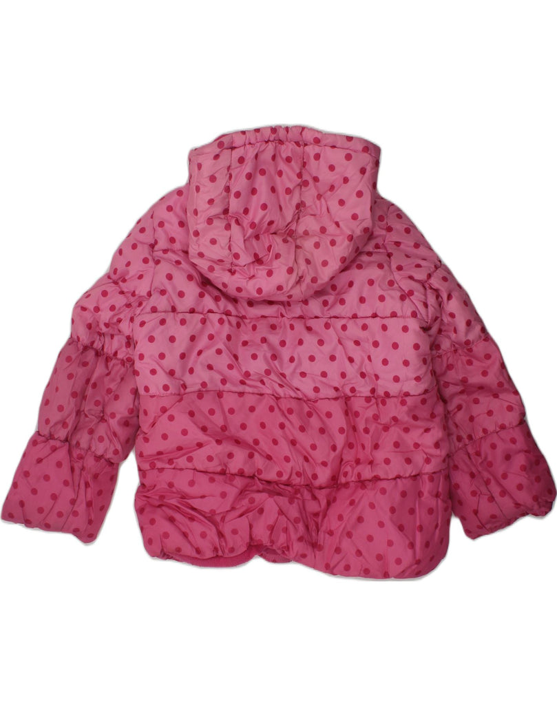 OSH KOSH Girls Hooded Padded Jacket 5-6 Years Pink Spotted Polyester | Vintage Osh Kosh | Thrift | Second-Hand Osh Kosh | Used Clothing | Messina Hembry 