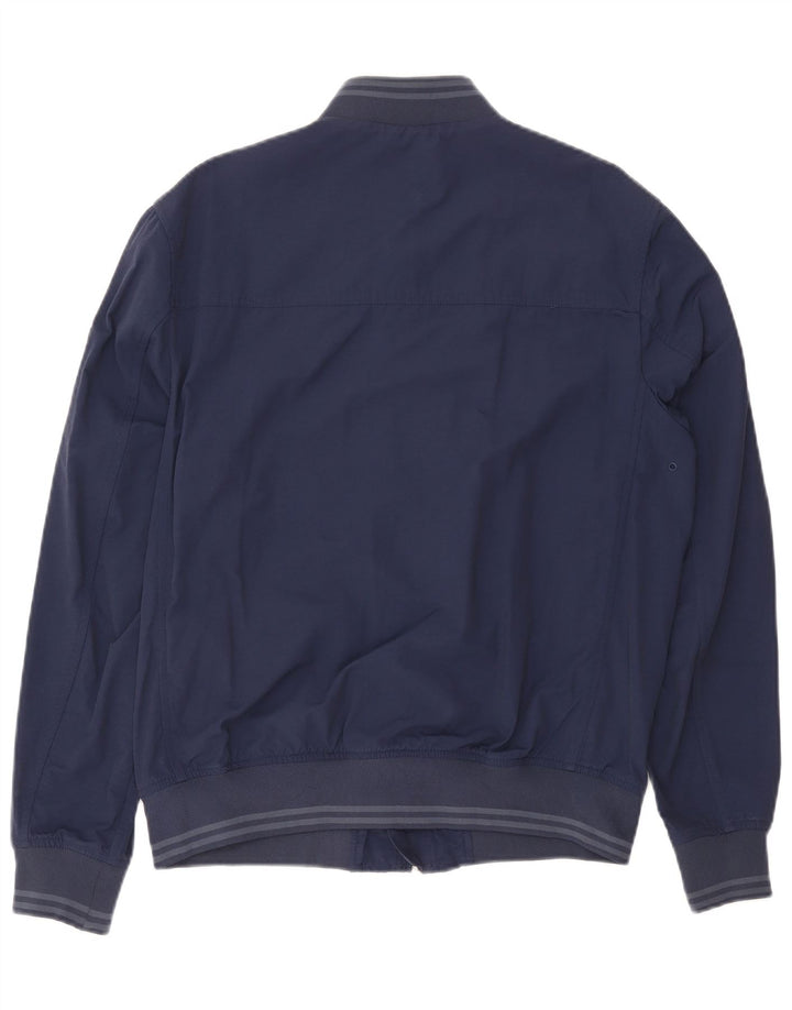 Carrera Mens Bomber Jacket UK 40 Large Navy Blue Cotton