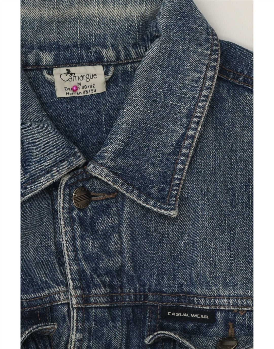 Camargue Mens Denim Jacket EU 48/50 Medium Blue