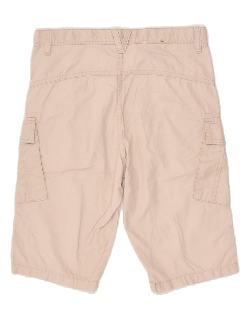 BENETTON Boys Cargo Shorts 10-11 Years XL W26 Beige Cotton | Vintage Benetton | Thrift | Second-Hand Benetton | Used Clothing | Messina Hembry 