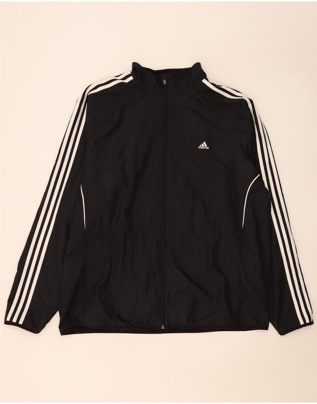 Adidas Mens Tracksuit Top Jacket XL Black Polyester