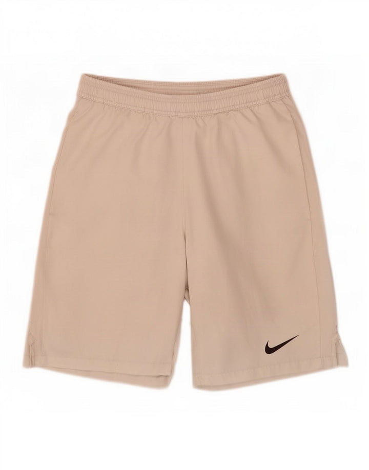 Nike Mens Dri Fit Sport Shorts Small White Polyester
