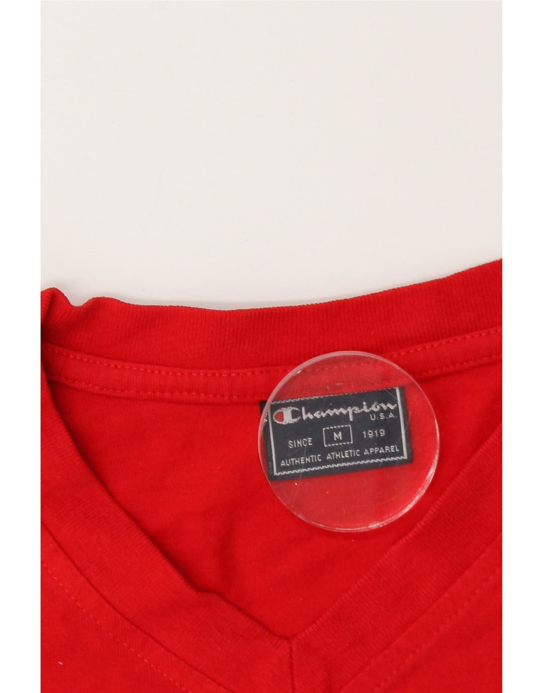 Champion Mens T-Shirt Top Medium Red