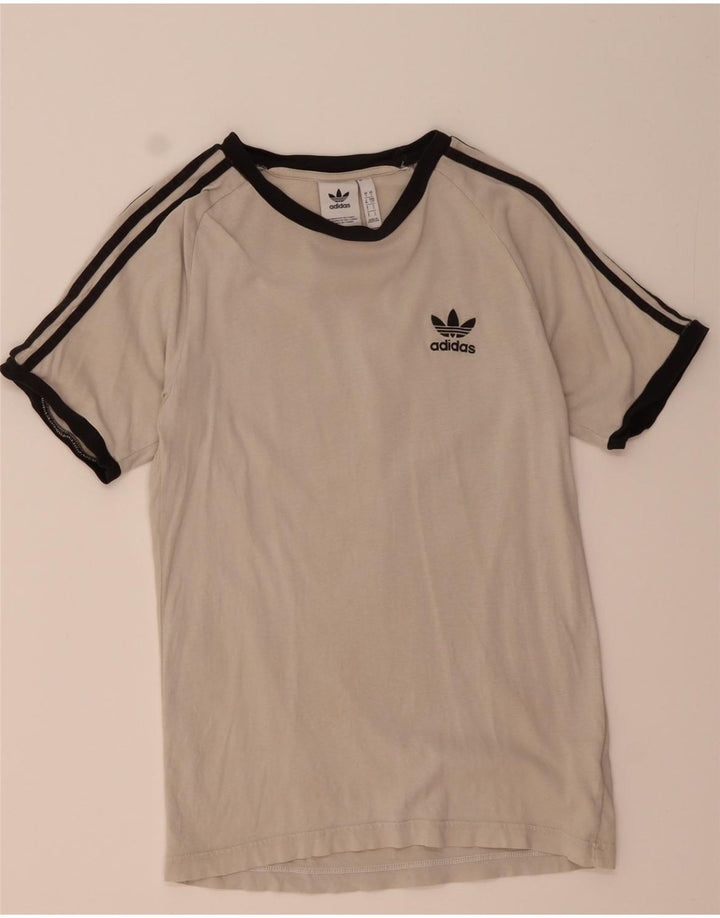ADIDAS Mens T-Shirt Top Small White Cotton