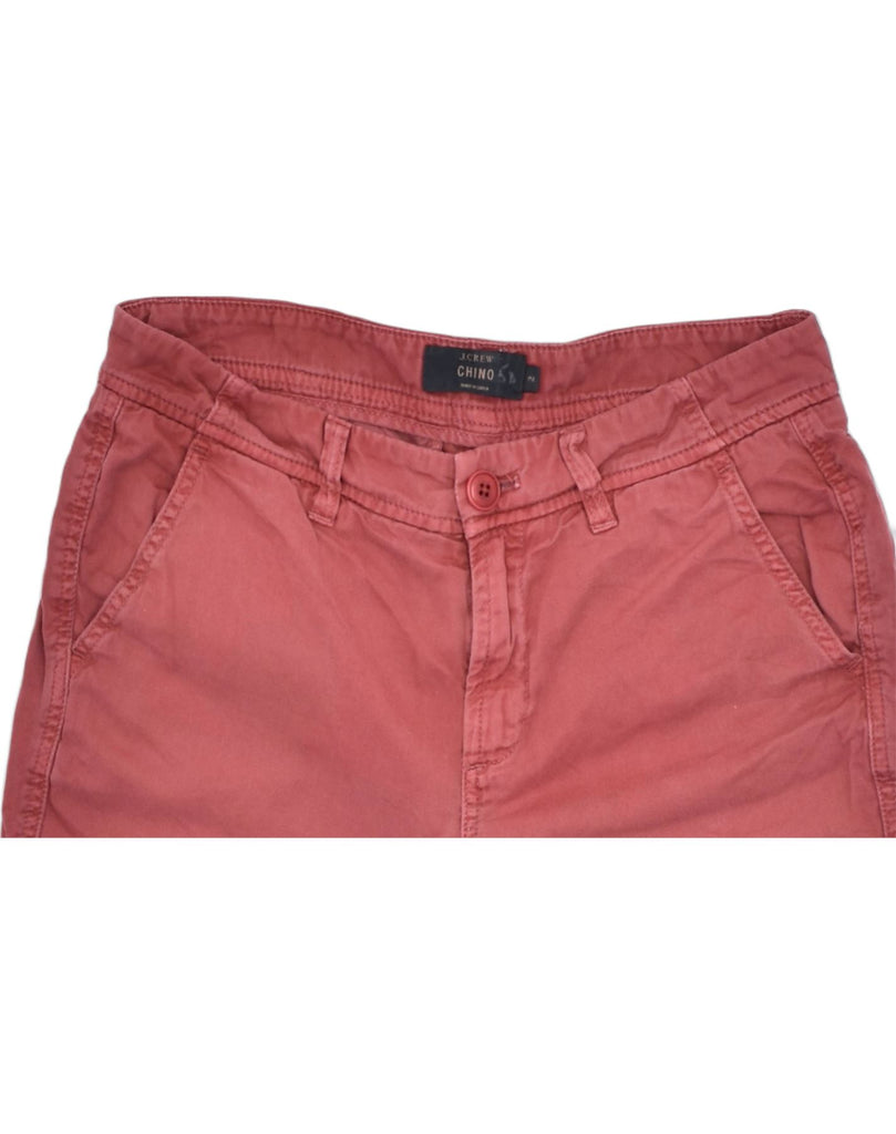 J. CREW Womens Chino Shorts US 2 2XS W30 Burgundy Cotton | Vintage | Thrift | Second-Hand | Used Clothing | Messina Hembry 